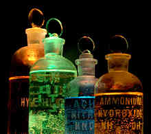 Why is chloroform stored in a dark brown bottle?
