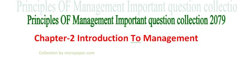 TU BBS principles of management important question